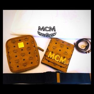 💯AUTHENTIC MCM FANNY PACK BELT CROSSBODY BAG.
